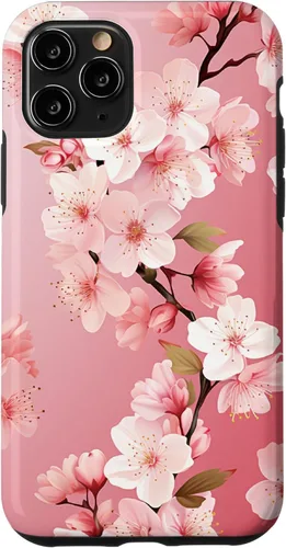 Miniatura 29 de Funda para iPhone 15 Pro Max Japón Pink Flower Sakura Florist Anime Cherry Blossom
