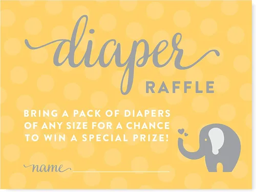 Miniatura 16 de Andaz Press Colección de elefante neutro de género amarillo y gris, pancarta colgante con cuerda, tarjetas y regalos, 5 pies, 1 juego, decoración