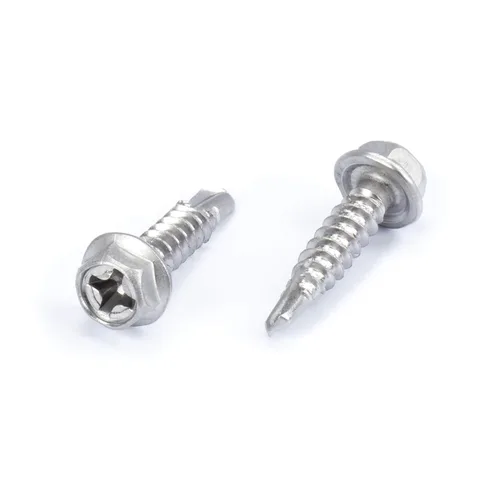 Miniatura 24 de THE CIMPLE CO Tornillo de cabeza hexagonal autorroscante/perforación, tamaño #14, 1 pulgada de longitud, acero inoxidable 410 con cabezal