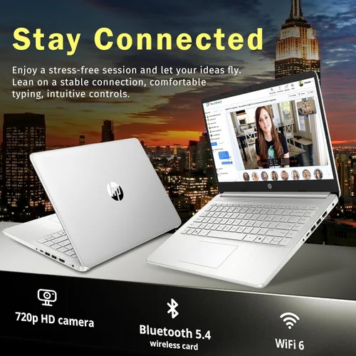Miniatura 4 de HP Stream - Laptop de regreso a clases de 14 pulgadas, procesador Intel N150 (Beats i3-1115G4), Copilot AI Microsoft 365 de 1 año, 4 GB de RAM, 128