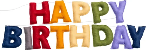 Miniatura 18 de Cartel de feliz cumpleaños pre-encordado – Guirnalda de bola de fieltro, decoraciones de fiesta temática blanca, guirnalda de feliz cumpleaños