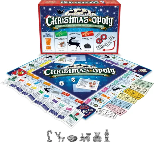 Miniatura 2 de Late for the Sky Juego de mesa Christmas-Opoly: juego de fiesta familiar para 2 a 6 jugadores, a partir de 8 años, juego festivo para coleccionar
