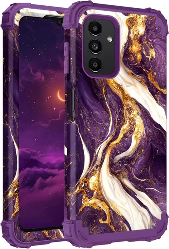 Miniatura 116 de Hocase Funda para Galaxy A37 5G, protección resistente a prueba de golpes, parachoques de goma de silicona suave+funda protectora híbrida
