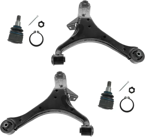 Miniatura 34 de TRQ Brazo de control delantero superior e inferior con rótula juego de 4 piezas compatible con Land Rover Range Rover 2003-2012