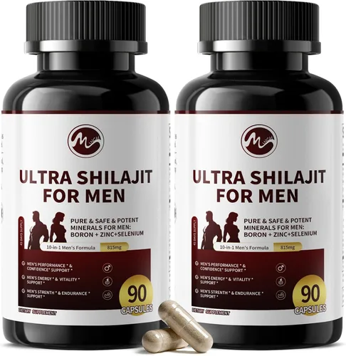 Miniatura 8 de Shilajit para hombres, refuerzo de prueba 10 en 1 para hombres – Potenciador de resistencia, vitalidad y fuerza, suplemento de mejora masculina