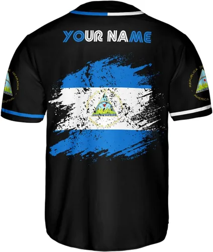 Miniatura 3 de Podagree - Camiseta de béisbol nicaragüense personalizada con nombre para hombres y mujeres, camisetas nicaragüenses