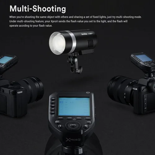 Miniatura 4 de Godox XPro II XProII-S - Disparador de flash para Sony, Xpro-S versión de actualización XProIIS, 2.4G TTL HSS 1/8000s TCM Panel LCD grande