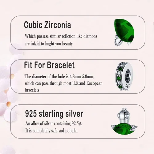 Miniatura 51 de LNQOBU Happy Life - Colgante para pulseras de abalorios, plata de ley 925 para mujer (con un espaciador de cuentas)