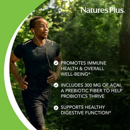 Miniatura 4 de NaturesPlus Ultra Probióticos - 30 cápsulas veganas - Soporte corporal total de espectro completo - Incluye Acai prebiótico - 30 porciones