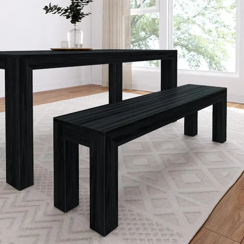 Miniatura 27 de Plank+Beam Mesa de comedor de 48 pulgadas, mesa de cocina de madera maciza de 48 pulgadas, mesa de comedor rectangular para comedor, oficina