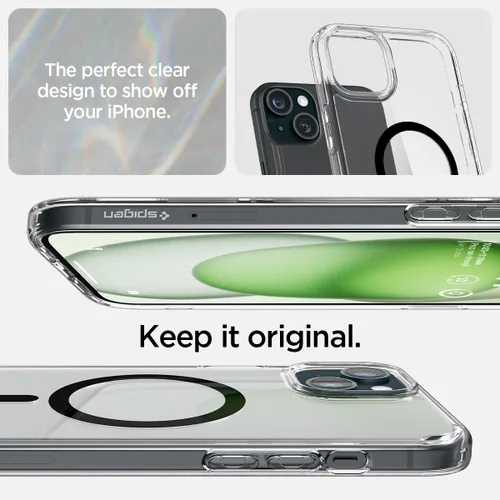Miniatura 423 de Spigen Funda para iPhone 13 Mini, ultra híbrida MagFit [antiamarilleo] [compatible con Magsafe] - Transparente