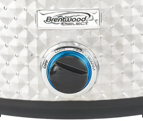 Miniatura 6 de Brentwood Seleccione olla de cocción lenta de 7 cuartos en plata plateado