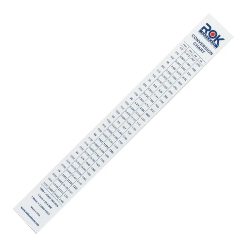 Miniatura 2 de Rok Hardware de medición de plástico Flexi 12" fácil lectura inglesa métrica 12.008 in regla convertidor, ROKRULER2