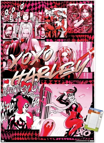 Miniatura 12 de Trends International DC Comics - Póster de pared de Harley Quinn, Good To Be Bad, 14.725 x 22.375 pulgadas, versión enmarcada plateada Versión