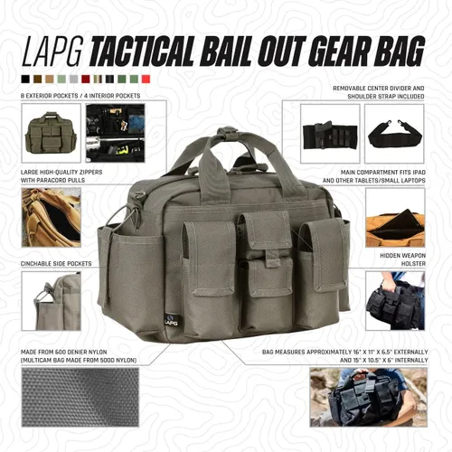 Miniatura 2 de LA Police Gear, mochila de equipamiento para rescate táctico Gris