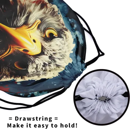 Miniatura 229 de Bolsa de agarre de gimnasia de piel de animal, bolsa de gimnasia con cordón ajustable, bolsa de cuerda para fauna silvestre, Mariposas Galaxy