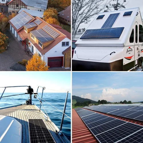 Miniatura 6 de Kit de Panel Solar Topsolar 100 Vatios 12 Voltios Monocristalino para Sistema Fuera de la Red para Hogares, RV, Barco + Controlador de Carga Solar