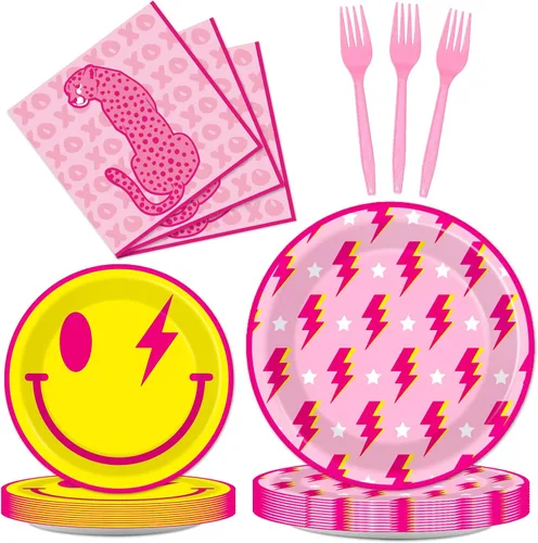 Miniatura 61 de 100 piezas de platos y servilletas para fiesta mexicana, suministros de fiesta Mayo México, vajilla mexicana, juego de vajilla, decoraciones