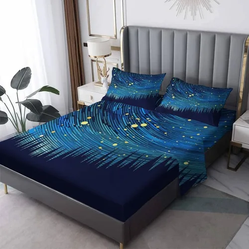 Miniatura 11 de Solar System Sheets - Juego de sábanas de tamaño California King, sábanas de cama del espacio exterior, microfibra suave y bolsillo profundo