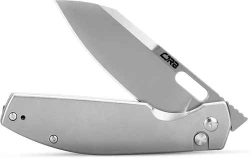 Miniatura 8 de Cuchillo de Bolsillo EDC CJRB Ekko (J1929) con Bloqueo de Botón, Cuchillo Plegable Pequeño, Hoja de Acero AR-RPM9 y Mango de Acero Inoxidable Hoja
