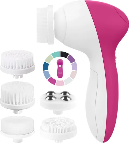 Miniatura 8 de Cepillo de Limpieza Facial Exfoliante para el Rostro Limpiador Exfoliante para el Cuidado de la Piel Lavado para Mujeres Niñas Exfoliante Eléctrico