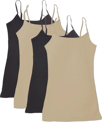 Miniatura 4 de Active - Paquete de 4 camisetas sin mangas, básicas, para mujer