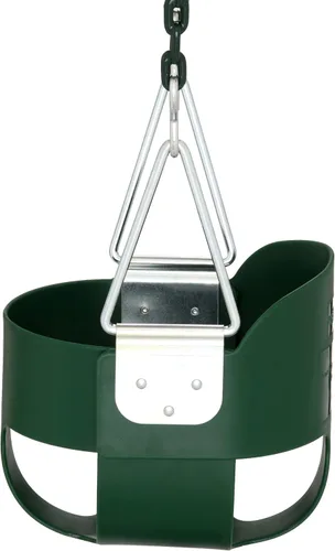 Miniatura 4 de Gorilla Playsets 04-0008-G/G - Columpio completo para niños pequeños, cubo, cadenas revestidas de plástico verde de 60 pulgadas, capacidad de 50