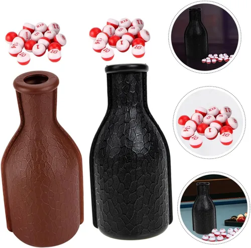 Miniatura 6 de Toddmomy Billiards Color Cup Set - 2 Plastic Dice Shaker Bottles for Pool Table Number Game Ideal for Game Rooms & Home Bars