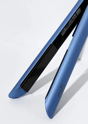 Miniatura 2 de Luxe - Plancha plana de cerámica de 1 pulgada para un estilo profesional. Doble voltaje 110/240, para alisar, rizar u ondular. Topacio azul