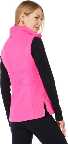 Miniatura 2 de Lilly Pulitzer Brooklee - Chaleco reversible color rosa granadina XL, Granadina Rosa