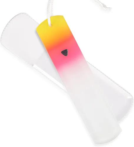 Miniatura 8 de Bona Fide Beauty Lima de Pies de Cristal Checo con Funda Protectora, Raspador de Pies de Doble Cara de Alta Calidad, Raspador de Pies con Cordón
