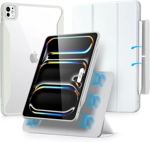 Miniatura 19 de ESR Funda para iPad Pro de 11 pulgadas (2022/2021/2020/2018, 4ª/3ª/2ª/1ª generación) con soporte para lápiz, cubierta magnética extraíble, soporte