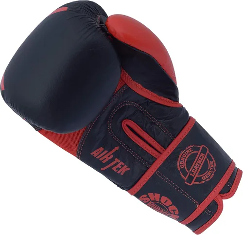 Miniatura 3 de Guantes de boxeo Muay Thai Training Genuine Cow Hide Leather Sparring Guantes de boxeo Kickboxing Guantes de lucha
