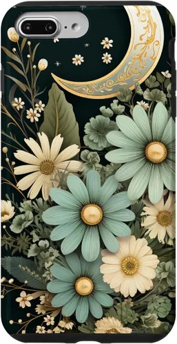 Miniatura 11 de Funda botánica de flores silvestres para iPhone 13 verde salvia