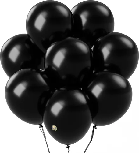 Miniatura 11 de AFTERLOON® - Globos de látex de goma natural de alta calidad, 50 unidades, color azul claro de 10 pulgadas, color mate, duradero, grueso, extra