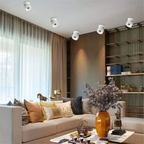 Miniatura 2 de Foco LED de Techo - Luz de Pared Downlight de Techo Ajustable 360° Iluminación LED COB Lámpara de Pared o Luz Puntual Blanco Frío 6000K / Blanco