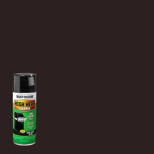 Miniatura 3 de Rust-Oleum 241169 - Pintura en aerosol de ultra alta temperatura, 12 oz, color negro