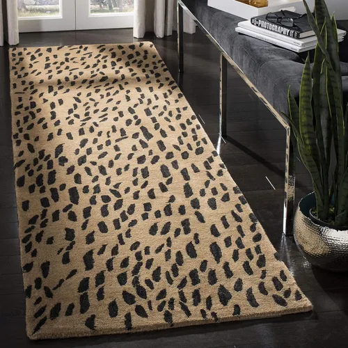 Miniatura 13 de SAFAVIEH Soho Collection SOH721A - Alfombra decorativa de lana prémium hecha a mano de 2 x 3 pies, color beige y marrón