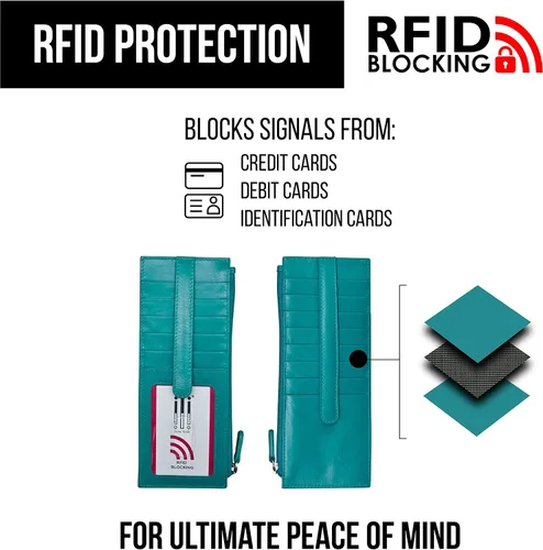 Miniatura 4 de ili New York 7800 Leather Card Holder with RFID Blocking Lining