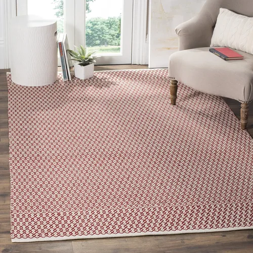 Miniatura 12 de SAFAVIEH Colección Montauk - Alfombra decorativa de 2 pies 3 pulgadas x 4 pies, color marfil y negro, hecha a mano de algodón estilo bohemio rural