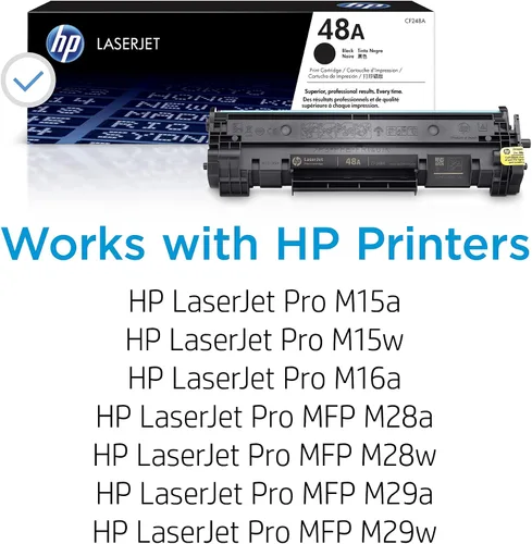 Miniatura 2 de HP Cartucho de tóner negro 48A Funciona LaserJet Pro M15, M16 Series, LaserJet Pro MFP M28, Serie M29 CF248A