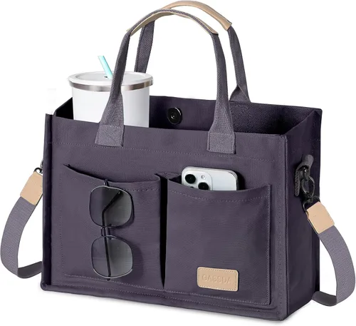 Miniatura 19 de GASSDA Canvas Tote Bag for Women Crossbody Work Purse with Pockets Top Handle Handbag Satchel Bags for Travel Nurse Teacher