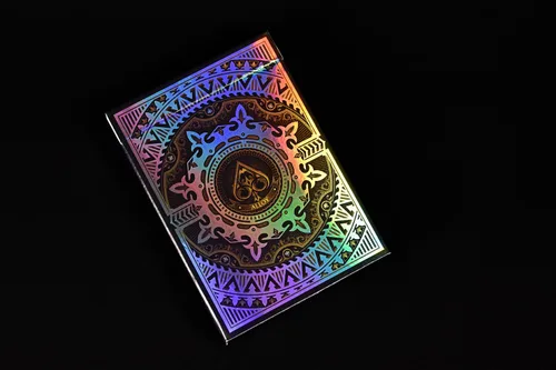 Miniatura 2 de Baraja de naipes de póquer de cobre aislante con papel de aluminio en la parte posterior con diseño personalizable