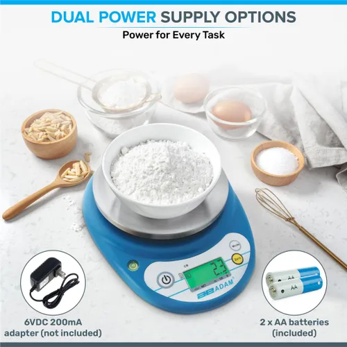 Miniatura 6 de Adam Equipment Balanza compacta CB 501, capacidad de 17.64 oz, legibilidad de 0.00 oz