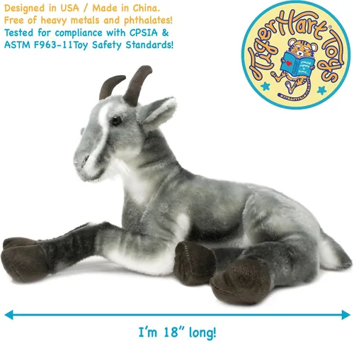 Miniatura 4 de TigerHart Patrick la cabra pigmea - Peluche grande de 18 pulgadas