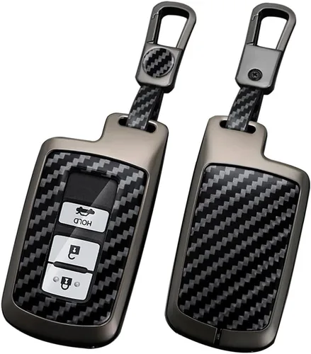 ontto Funda de metal para llave de automóvil con llavero para Toyota Camry Prius c Avalon Corolla Tacoma Land Cruiser Highlander Tundra 4Runner