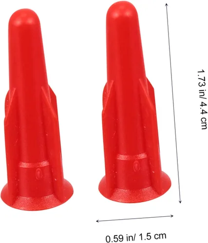Miniatura 3 de Uonlytech 20 piezas Funda protectora de silicona removedor de calafateo tapas de botella de silicona Accesorios rojos Herramienta de acabado
