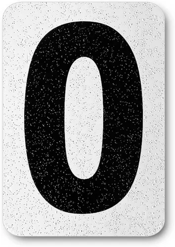 Miniatura 106 de Despegar y pegar individuales, números y letras de aluminio reflectantes, se adhiere al hormigón, madera, metal, azulejos, ladrillo, vidrio