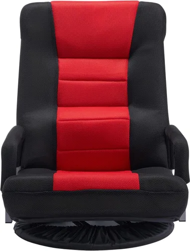 Miniatura 9 de VEVOR Silla giratoria para juegos con reposabrazos, silla giratoria de 360 grados con respaldo plegable de 6 posiciones ajustables y soporte lumbar
