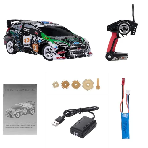 Miniatura 9 de GoolRC WLtoys K989 - Coches de control remoto a escala 1:28 de 2.4 GHz, auto de carreras de alta velocidad 4WD 30KM/H, autos de deriva RC